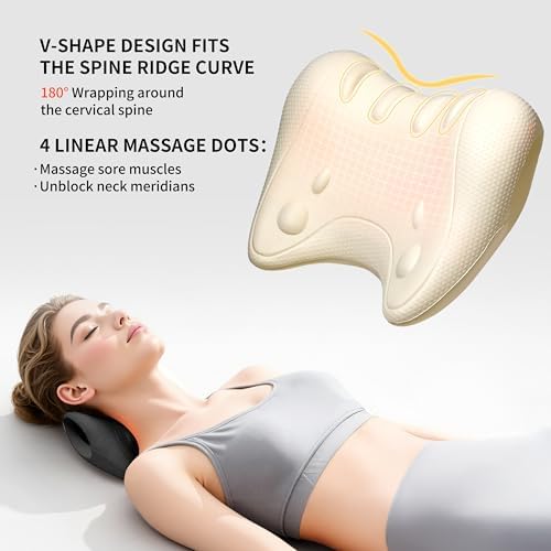 PROIRON Neck and Shoulder Relaxer, Neck Stretcher for Cervical Spine Alignment, TMJ Relief, Nerd Neck, Cervical Traction Device for Tension Headache, Curvature Assist, Pinched Nerve