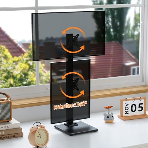 Suptek Dual Monitor Stand with Base for Two 13-36" Screen