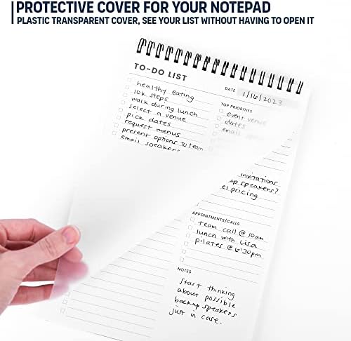 To Do List Notepad 3 Pack with Multiple Functional Sections, Daily Planner