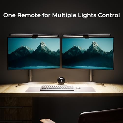 Quntis Monitor Light Bar with Remote, Eye-Care No Glare Computer Light Bar