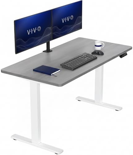 VIVO Dark Gray 55 x 28 in Standing Desk, DESK-KIT-1W55G