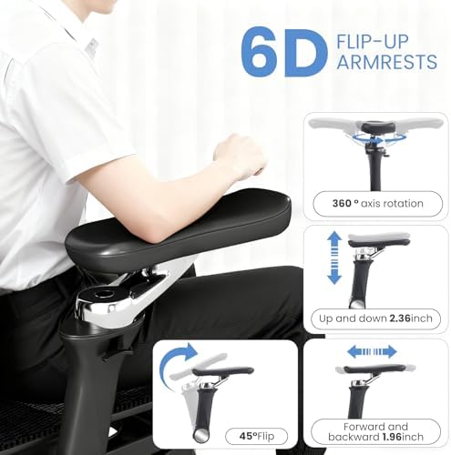 MOJAY Ergonomic Office Chair with Footrest and Lumbar Support