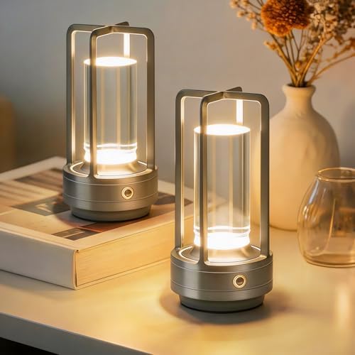 Cordless Table Lamp Rechargeable Small Crystal Lamp