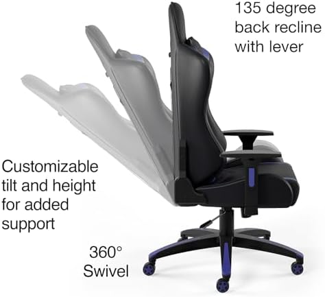 Staples Emerge Vartan Gaming Chair, Ergonomic, Black, 2-Pack