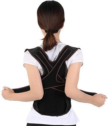 Bad Corrector, Breathable Mesh Kyphosis Brace With Double Y-Shape Lumbar & Shoulder Support, Adjustable Xl,