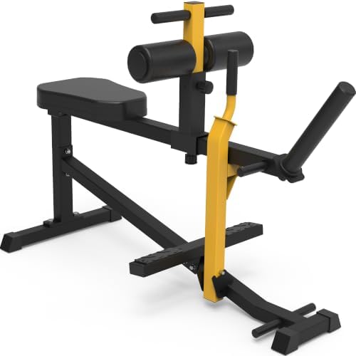 Seated Calf Raise Machine Adjustable: Calf Workout Machine with Band Pegs for Leg Training and Exercise Home Gym Equipment