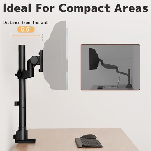 24-57'' Ultrawide Monitor Desk Mount, Aluminum Heavy Duty Monitor Arm
