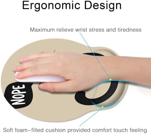 Britimes Ergonomic Mouse Pad with Wrist Support, Cat Lonely