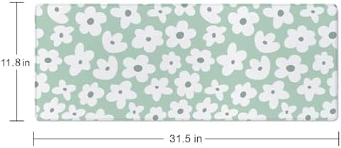 Desk Mat, Large Desk Pad Large Mouse Pad Cute Desk Accessories Home Office Essentials XL Desk Mat Desk Pad Mat for Keyboard Mouse Desk Pads On Top of Desks Computer Cute Groovy Flowers