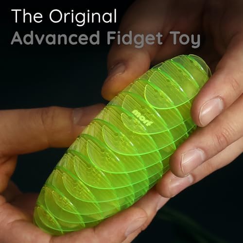 Morf Worm 3D Sensory Fidget Toy for Kids and Adults, Green, Small
