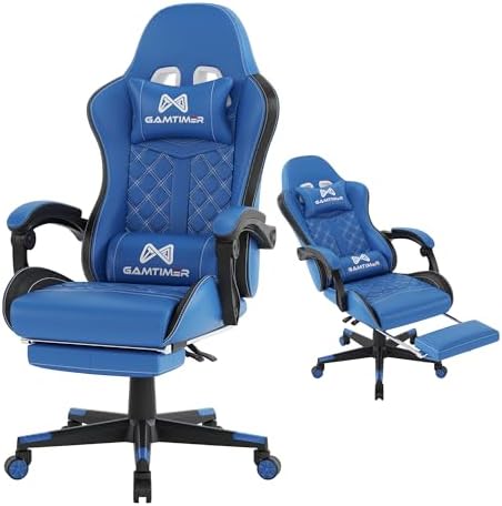Gamtimer Gaming Chair, 400 LB Weight Capacity,with Pocket Spring Cushion