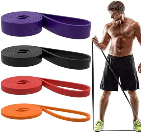 Resistance Bands, Pull Up Assist Bands - Workout Bands, Eexercise Bands, Long Resistance Bands Set for Working Out, Fitness, Training, Physical Therapy for Men Women