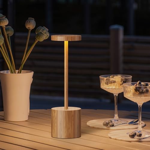 Cordless Table Lamp Rechargeable,Battery Powered LED Outdoor Table Light