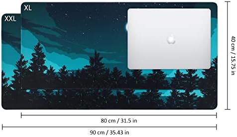 iCasso Extended Gaming Mouse Pad 35.4x15.7in Desk Pad,Silent Night