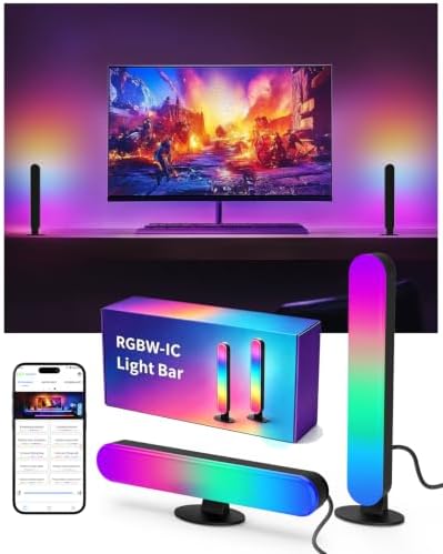 BASON LIGHTING Smart Light Bars, Music Sync Desk Lights for PC, Bluetooth