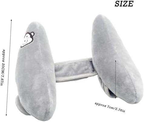 Baby Travel Pillow, Adjustable Head Neck Pillow for Infant Car Seat, Gray