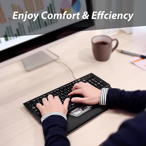 Plus SE: Ergonomic Mouse with Roller-Bar for Precision Computer Cursor Control. USB Powered, 5 Button Central Pointing Device. Relieve Wrist & Shoulder Pain from Carpal Tunnel or Tendinitis