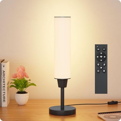 Nukanu Table Lamp with Remote, Black