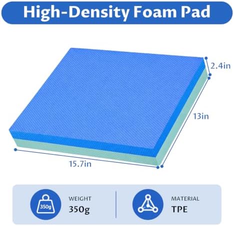 Exercise Balance Pad, 15.7"x13", 2.4" Thick Foam Pad