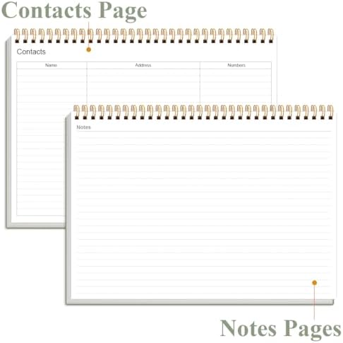 Weekly Productivity Planner - 8" x 11" Dashboard Desk Pad/Planner, Habit Tracker, Spiral Undated Weekly Planner for Office/School/Home, 54 Weeks, Green