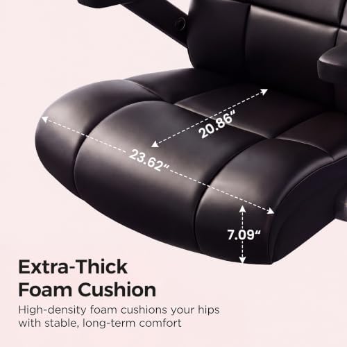 Big and Tall Office Chair with Massage and Heat