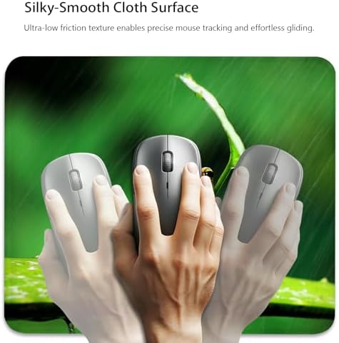 Funny Tree Frog Takes Shelter Mouse Pad, Rainy Day Fun Durable Desk Mat
