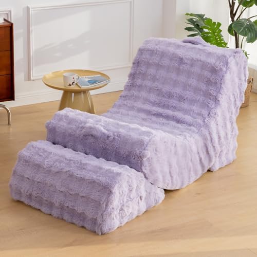 Quiet Rocking Chair, 3-in-1 Adjustable Boneless Floor Recliner for Adults