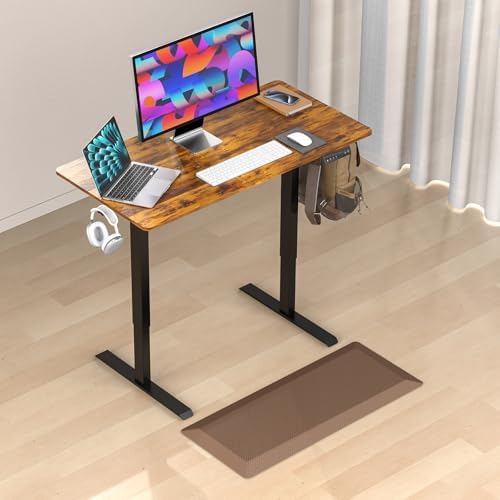 Anti Fatigue Cushioned Mat & Standing Desk, Standing Work for Home Office