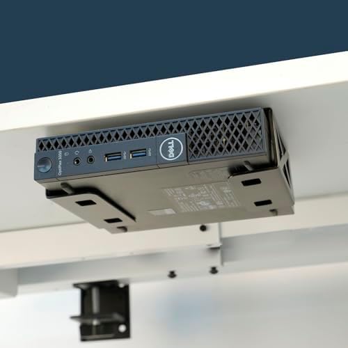 Under Desk Laptop/Mini PC Storage Mount,CPU Holder,Compatible with Dell OptiPlex,Mac Book,Mac mini and More. (Pack of 2)