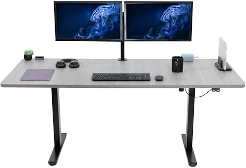 VIVO Dark Gray 71 x 30 in Standing Desk, DESK-KIT-0B7G