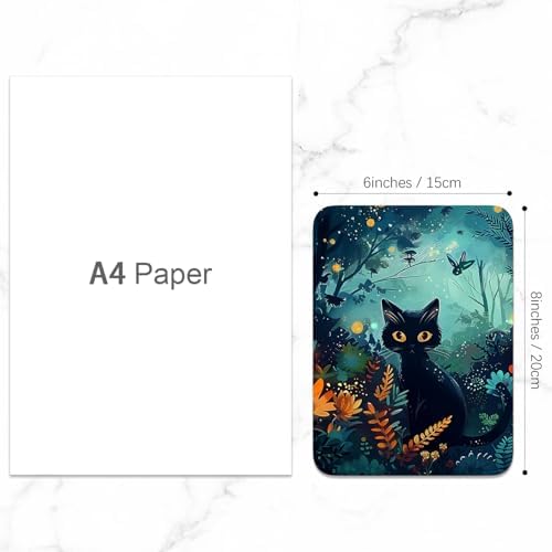 Small Mouse Pad, Mini Mouse Pad 6 x 8 Inch, Thick Rubber Waterproof Mouse Mat, Cute Mousepad for Women Men Wireless Mouse Laptops Home Office, Pretty Cat
