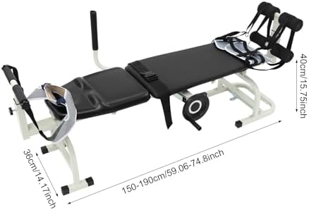 Cervical Traction Device Spine Stretching Bed 330 lbs Adjustable Home