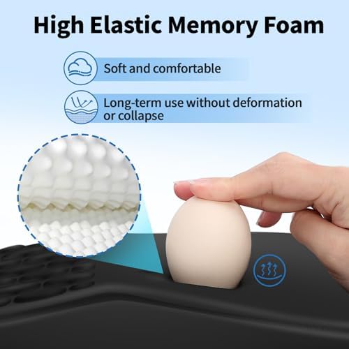 YIWEI Ergonomic Mouse Pad with Wrist Rest for Carpal Tunnel Pain Relief