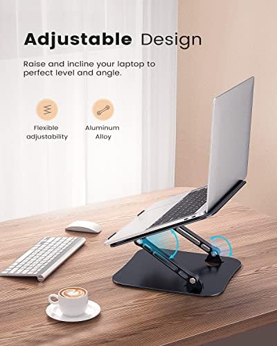 JOIOT Adjustable Aluminum Laptop Stand, Ergonomic Riser for 11-16" Laptops