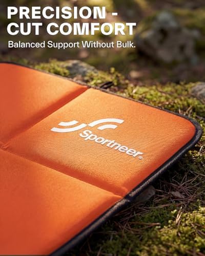 Sportneer Sitting Pad, Lightweight Waterproof Folding Seat Pad for Backpacking, 15.75'' x 15.75'' Portable Camping Seat Mat for Hiking, Picnics & Outdoor Use