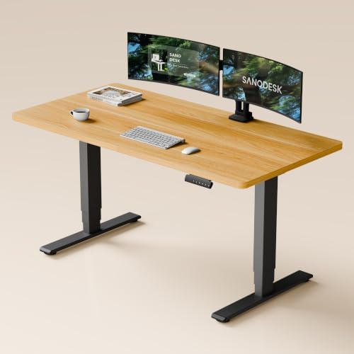 SANODESK Dual Motor Standing Desk 220lbs Height Adjustable Desk