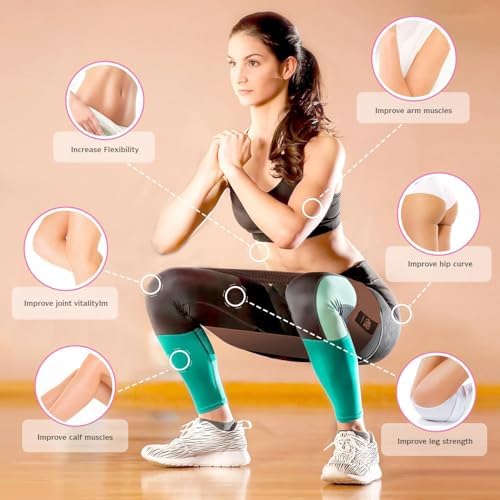CFX Resistance Bands Set, Exercise Bands with Non-Slip Design for Hips & Glutes, 3 Levels Workout Bands for Women and Men, Booty Bands for Home Fitness, Yoga, Pilates
