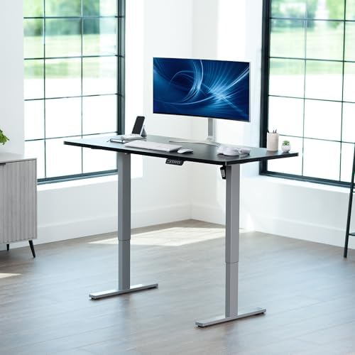 VIVO Black 60 x 24 in Standing Desk, DESK-KIT-1G6B