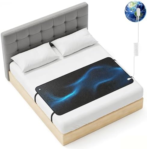 Grounding Mat for Bed, Grounding Mattress Pad Queen Size, 15ft Cord