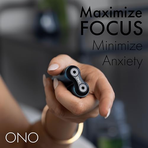 ONO Roller - Handheld Fidget Toy for Adults | Help Relieve Stress, Anxiety, Tension | Promotes Focus, Clarity | Compact, Portable Design (Teal, Junior Size - Aluminum)