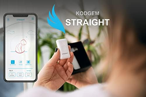 Kodgem Straight Posture Corrector Trainer for Women & Men - Updated Intelligent Posture Trainer - Upper Back Brace Smart Straightener Office Work Support - Shoulder & Back Posture Corrector Device