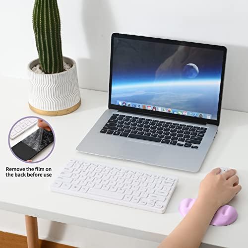 UnivoColors Upgraded Massage Bead Wrist Rest for Mouse, Wrist Ergonomic Support, Made of Soft Memory Foam Gel, High Comfort Wrist Pad for Laptop, Computer, Office, Lavender Purple Wrist Cushion,N
