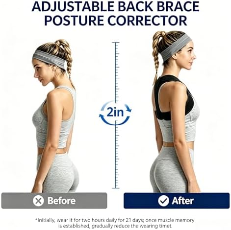 Posture Corrector for Women and Men, Adjustable Upper Back Brace