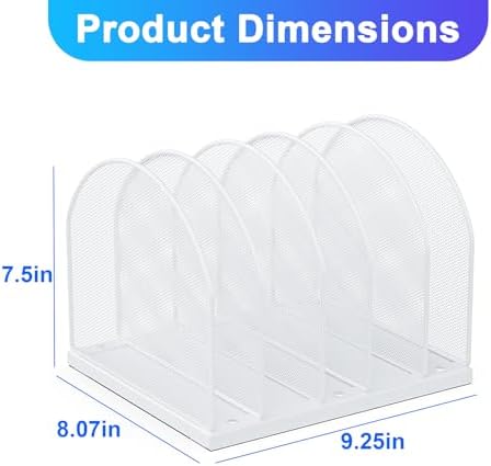 gianotter Desktop File Organizer with 5 Compartments