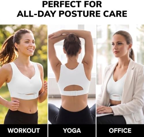 Posture Corrector Bra for Women Wireless Back Support Plus Size Sports Bra