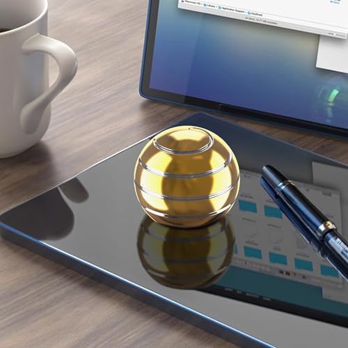 Kryfa 1.54in Kinetic Desk Toy ADHD Stress Relief Gift Adults, Gold
