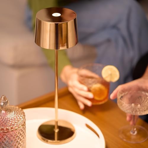 Zafferano, Olivia Pro, Rechargeable Cordless Table Lamp, Rose Gold