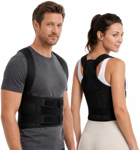 NEW 2026 Posture Corrector for Women & Men – Adjustable Back Brace for Daily Posture Support, Helps Improve Alignment & Reduce Slouching, Breathable Upper & Lower Back Support Lumbar for Office Work, Sitting & Daily Wear