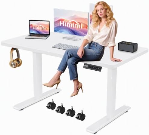 Hmimi 55'' ×24'' Height Adjustable Electric Standing Desk