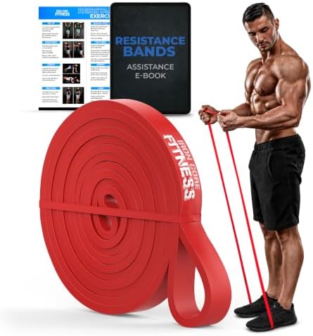 Pull Up Assistance Resistance Bands - Long Loop Power Bands for Men and Women - Strength Power Flexibility Training at Home & Gym - Ebooks & Workout Chart Included by Iron Core Fitness